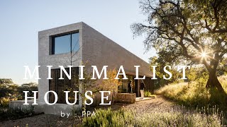 Sustainable minimalist house design with calm and peaceful nature