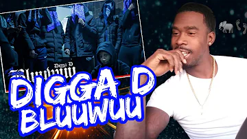 AMERICAN REACTS TO UK RAPPER @DiggaDTV  - Bluuwuu