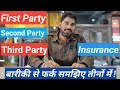 What is First, Second and Third Party Insurance In a Motor Insurance #tech&insuranceinformer#