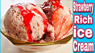 [secret method of making strawberry ice cream] [How to make easy ice cream]homemade ice cream.