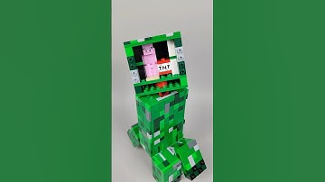 Hello There Creeper ⛏️ #lego #minecraft #minecraftlego #steve #miniworld