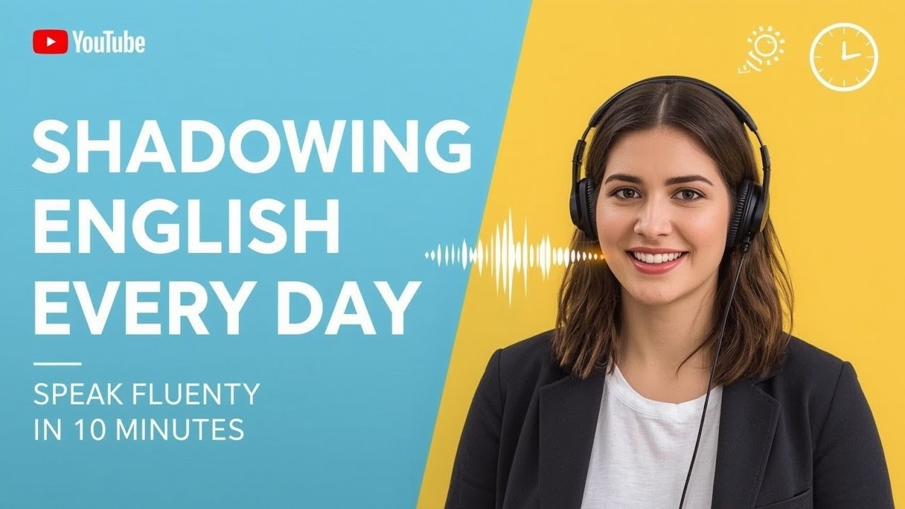 Shadowing English Every Day | Speak Fluently in Just 10 Minutes a Day ...