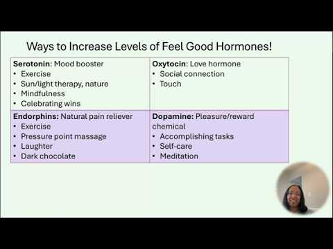 Feel Good Hormones: Serotonin, Oxytocin, Endorphins, & Dopamine