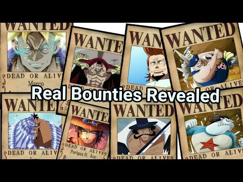 Whitebeard crew bounties | One Piece Whitebeard crew bounties | One Piece