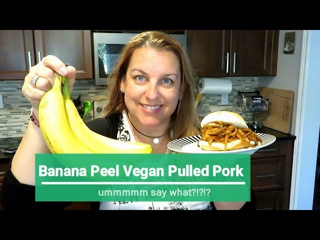 Banana Peel Vegan Pulled Pork Sandwich - The Stingy Vegan