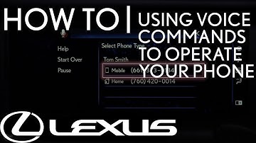 How-To Use Voice Commands to Operate Your Phone | Lexus