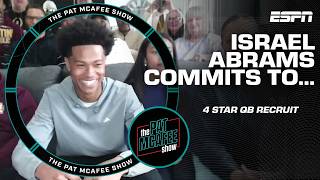 Israel Abrams announces commitment to the Miami Hurricanes | The Pat McAfee Show Information