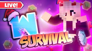 MINECRAFT SURVIVAL SMP LIVE 24/7 SERVER | JAVA+PE | #minecraft #shortsfeed #verticallive #girlgamer