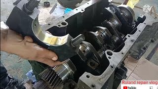 How to install Crankshaft & piston perkins