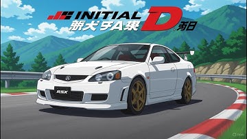 Initial D touge battle: Acura RSX vs Honda Integra - Takumi in NFS Unbound