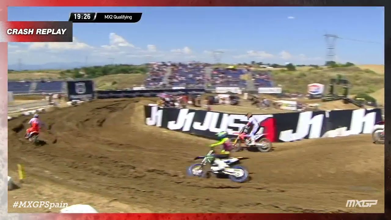 Farres down MX2 Qualifying Race MXGP of Spain 2022 #MXGP #Motocross