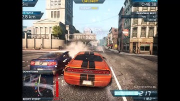 NFS MW 2012 |CANNONBALL RUN HARD SPRINT RACE with DODGE CHALLENGER SRT8