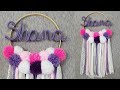 DIY ATRAPASUEÑOS con NOMBRE (paso a paso) | DIY Dreamcatcher with Name