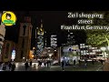 4K Walking on Zeil Shopping Street Frankfurt Germany | 🇩🇪 Germany  2020