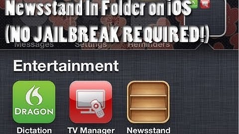 How To: Put Newsstand in a Folder on iOS 5 (No Jailbreak)