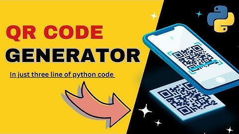 QR CODE GENERATOR USING JUST 3 LINES OF  PYTHON CODE || QR CODE GENERATOR IN PYTHON