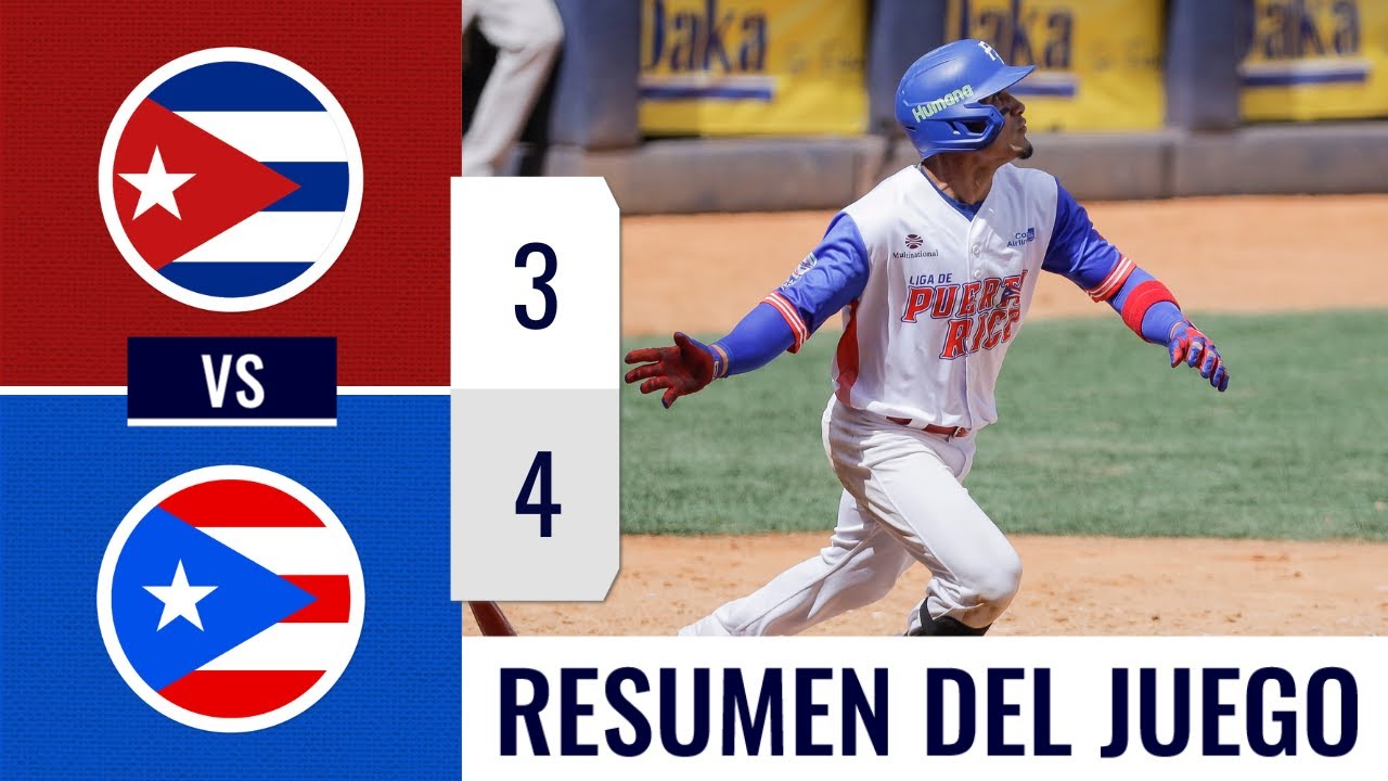 Resumen Cuba vs Puerto Rico Serie del Caribe 7feb YouTube