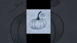 Perfect Pumpkin Drawing ✏️ | Easy Step by Step Sketch for Beginners | Viral Art #shorts