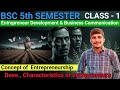 "Concept of Entrepreneurship | Development & Characteristics | B.Sc Agriculture 5th Semester EDBC"