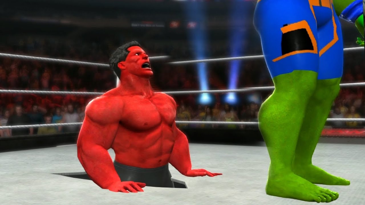 Красный Халк против Амадеуса Чо Халка — матч WWE «Ад в клетке»