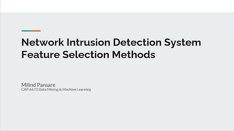 Intrusion Detection Systems Feature selection