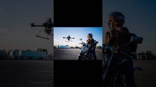 Rider Meets Drone Sunset Cinestop