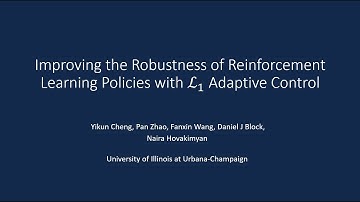Improving the Robustness of Reinforcement Learning Policies with ℒ1 Adaptive Control