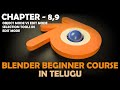 Blender Beginner Course in Telugu | Edit Mode Vs Object Mode | Selection Tools in Edit Mode