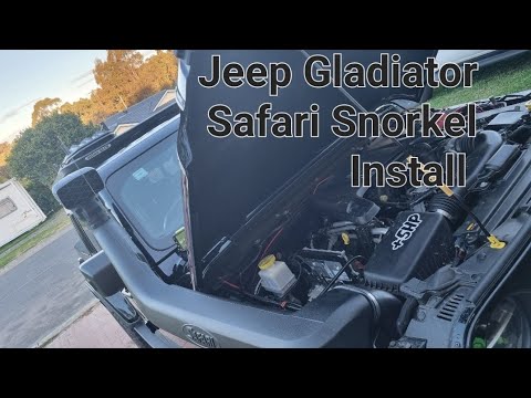 Jeep Gladiator Safari Snorkel Install - YouTube