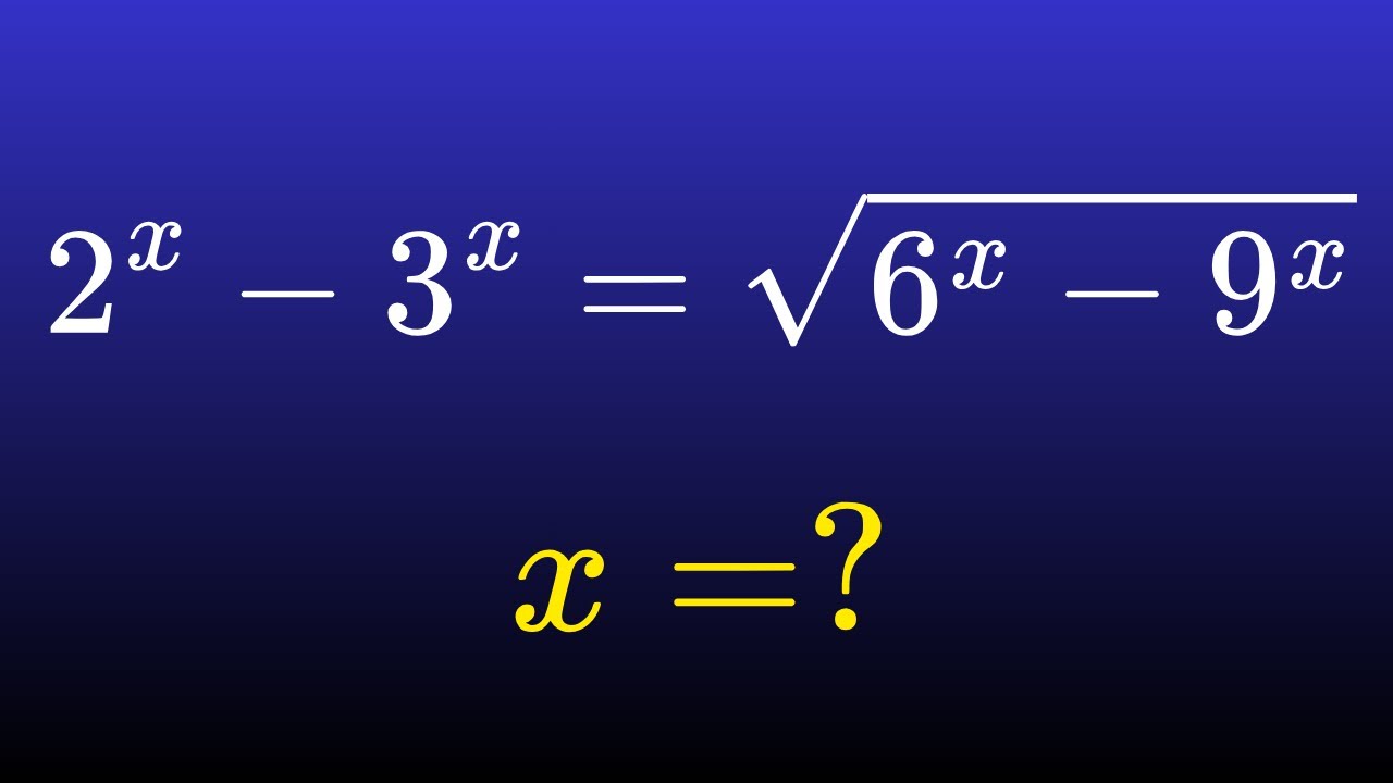 Poland | A Nice Exponential Algebra Problem | Math Olympiad - YouTube