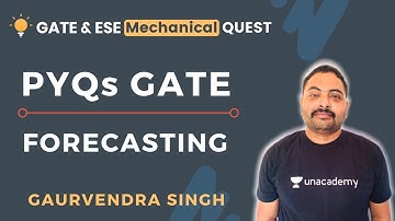 Forecasting | GATE Previous Year Questions | GATE/ESE 2021 | Gaurvendra Singh