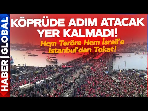 Galata Köprüsü'nde Neler Oluyor? Galata Köprüsü'nde Adım Atacak Yer Kalmadı!