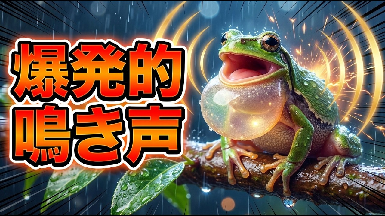 A Wild Tree Frog Calling Just 30cm Away… Rare Close-Up Mating Call