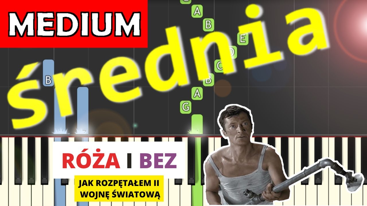 Roza I Bez Jak Rozpetalem Ii Wojne Swiatowa Matuszkiewicz Piano Tutorial Srednia Wersja Youtube