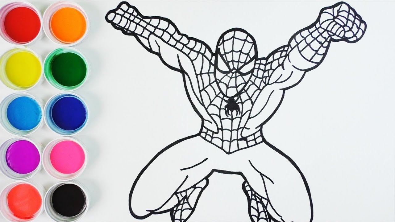 Cómo Dibujar Spiderman - Arte y Color Para Niños - How To Draw Spiderman  /FunKeep - YouTube