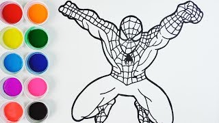Cómo Dibujar Spiderman - Arte y Color Para Niños -  How To Draw  Spiderman /FunKeep