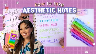 🖋 how to take [aesthetic notes] for lazy people 📓 note-taking + study tips!✨