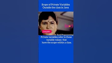 Scope of Private Variables in java