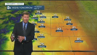 Cooler air for Southern Colorado on Thursday