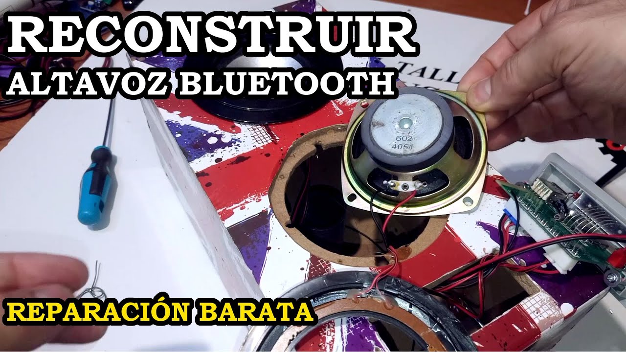 Reconstruir y Reparar de Altavoz Bluetooth Portátil. #223 