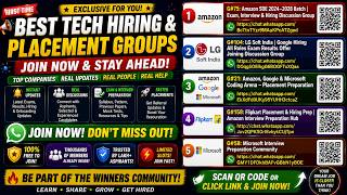 Top 5 FREE WhatsApp Groups for Amazon, Google, Microsoft & Flipkart Placements 2026 | Join Before... screenshot 1