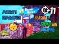 ASMR Gaming 😴 Fortnite 2nd Season 3 Squad Win Relaxing Gum Chewing 🎧🎮 Controller Sounds 💤