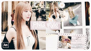 Aesthetic png style transition tutorial on Alight Motion