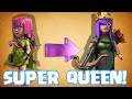 Clash Of Clans - STRONGEST QUEEN EVER!!! (Super queen 3 star wars)