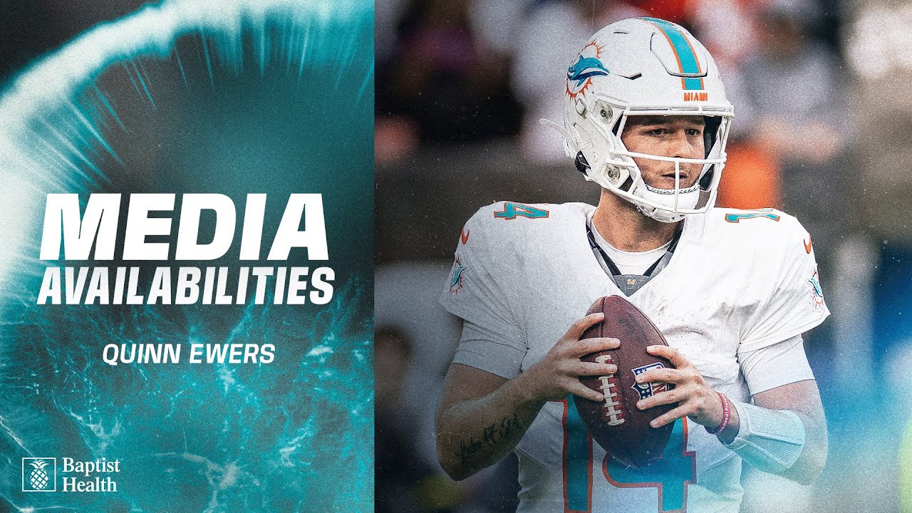 Quinn Ewers meets with the media | Miami Dolphins