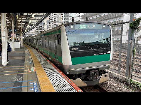 JR埼京線E233系7000番台宮ハエ106編成 武蔵小杉駅発車