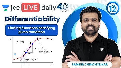 Differentiability L4 | Finding functions satisfying given condition | #jee2024 #sameerchincholikar