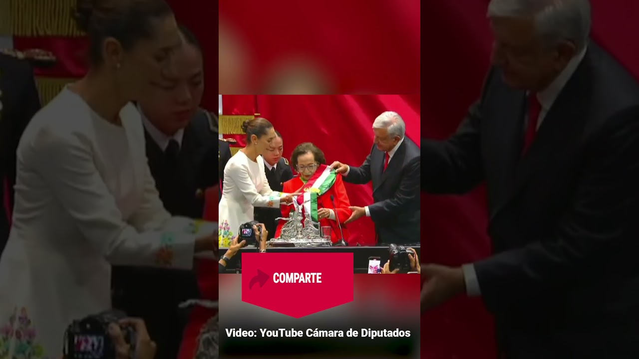 AMLO entrega banda Presidencial a Sheinbaum