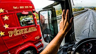 Pov Driver in Czech Republic || MAN TGX truck driver