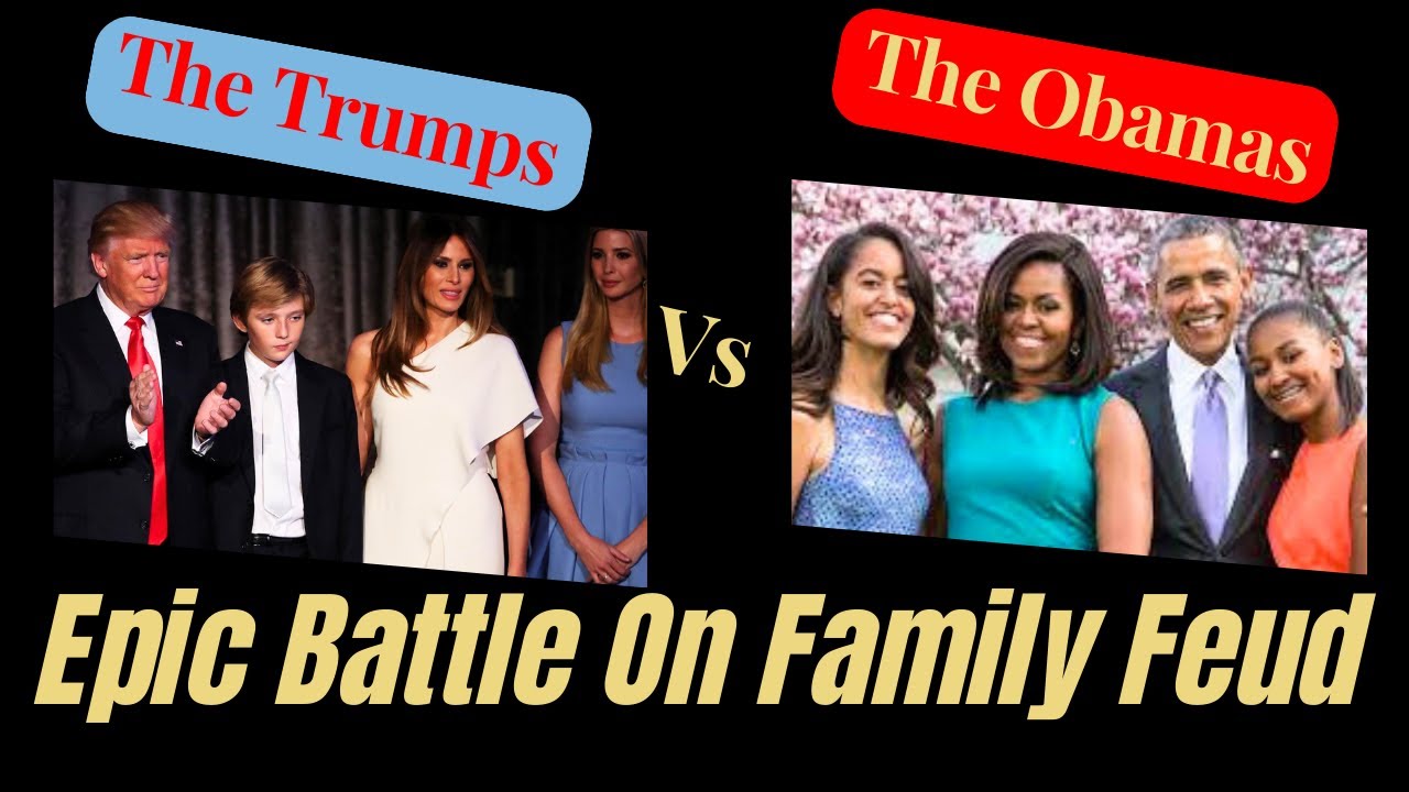 celebritysteveharvey Family Feud's Epic Match Obamas vs. Trumps